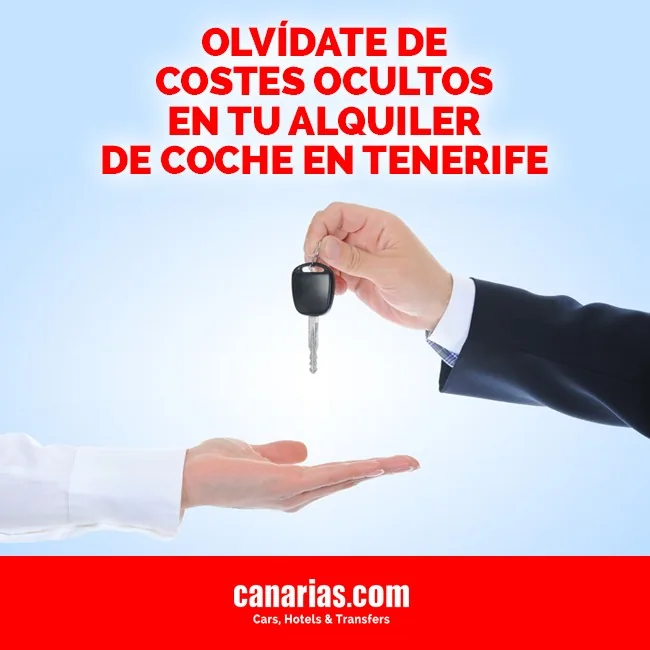 Alquiler de coches en Tenerife sin costes ocultos