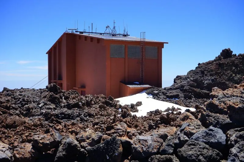 Estación base del Teleférico del Teide en el Parque Nacional