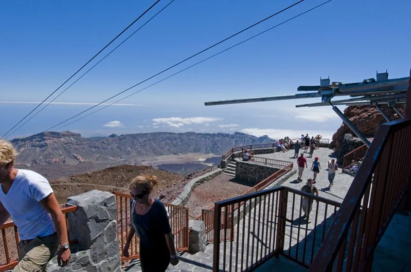 Estación superior de La Rambleta en el Teleférico del Teide